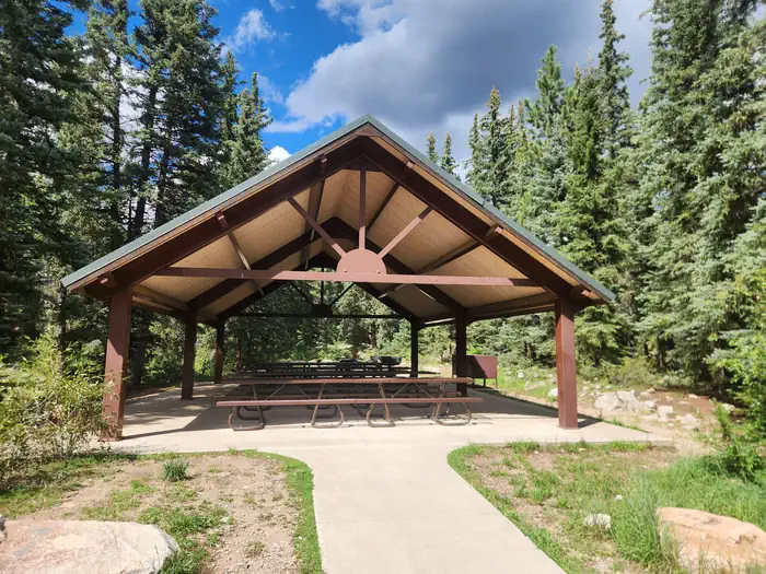 Florida Campground (CO) — Group camping area with Pavilion is reservation only