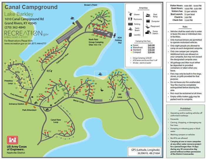 Canal — Canal Campground 2026 Map
