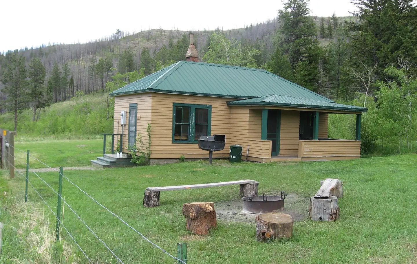 West Bridger Cabin — fire ring area