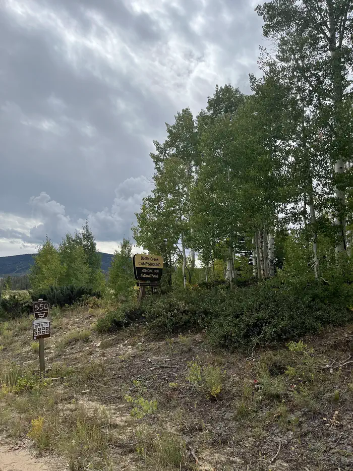 Bottle Creek Group Picnic Site — Bottle Creek Campground Sign