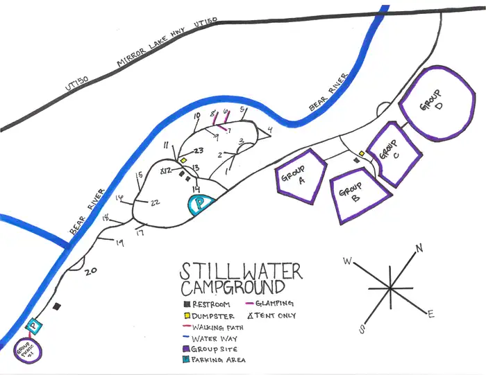 Stillwater (ut) — Campground Map