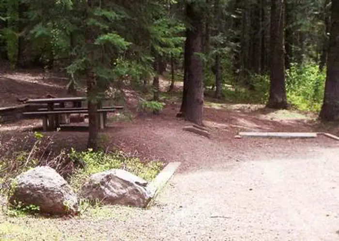 Spring Creek Campground — Campsite 4 in Spring Creek Campground.