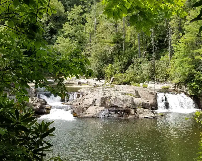 Linville Falls Campground β The first section of Linville Falls.