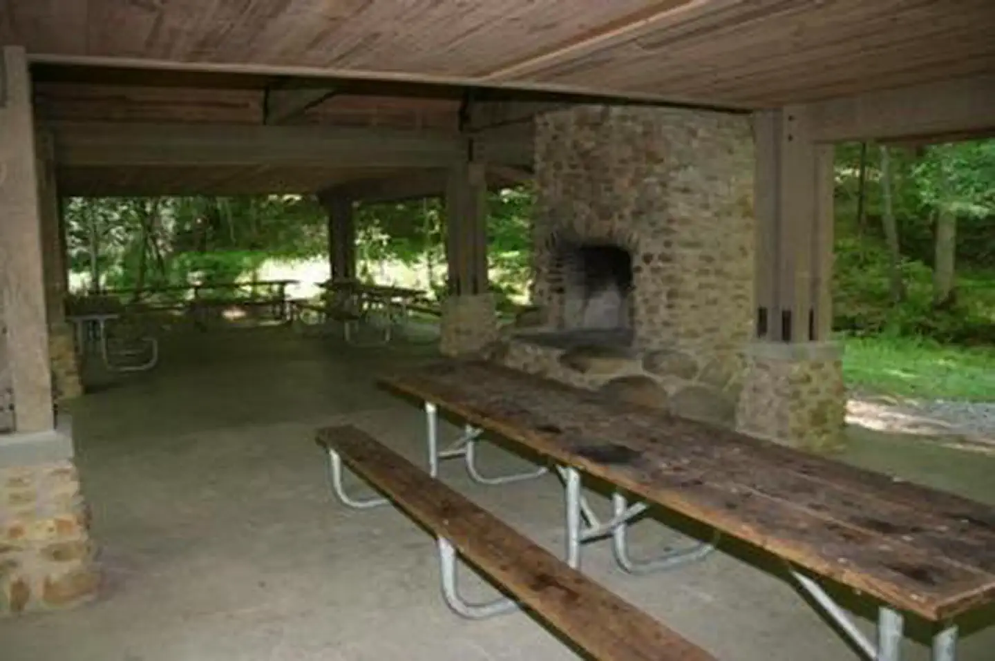 Greenbrier Picnic Pavilion — GREENBRIER PICNIC PAVILION under shelter
