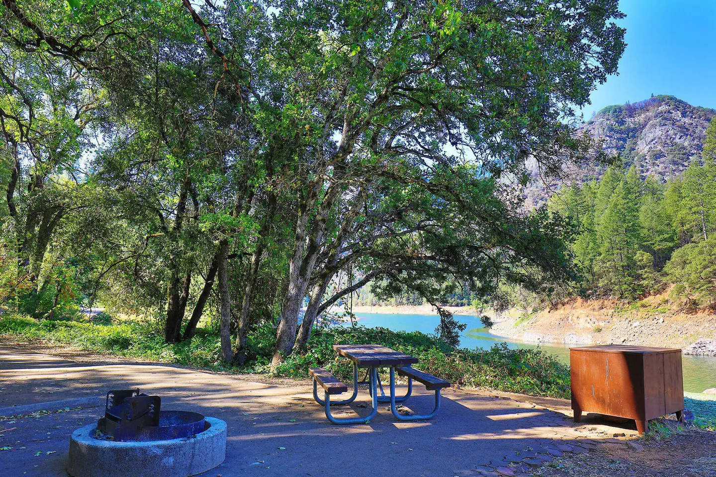 McCloud Bridge Campground — McCloud Campground at full pool