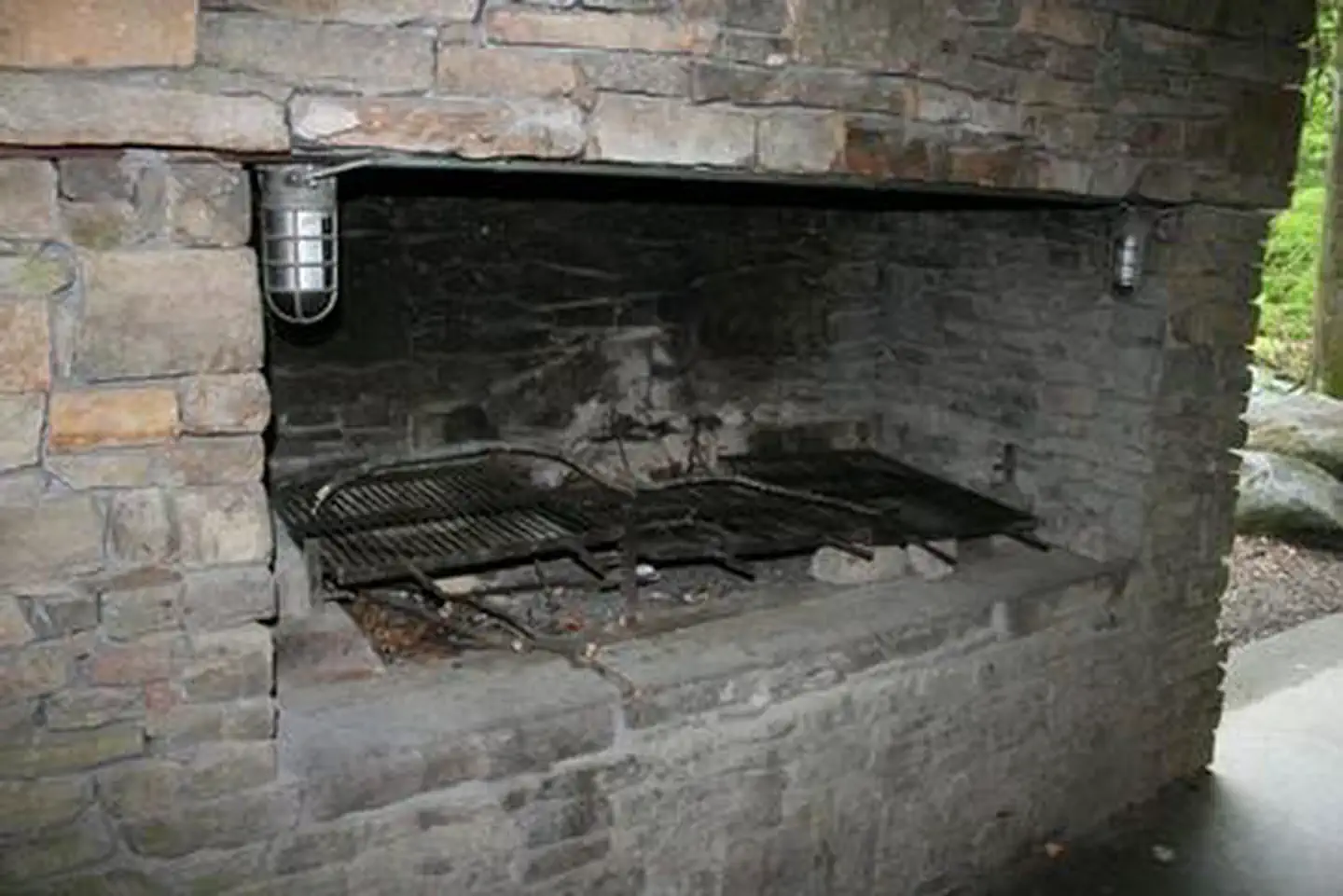 Twin Creeks Picnic Pavilion — TWIN CREEKS PICNIC PAVILION fireplace grill