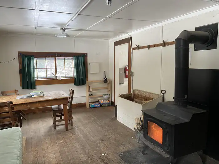 West Boulder Trailhead and Campground — Living Room at West Boulder Cabin