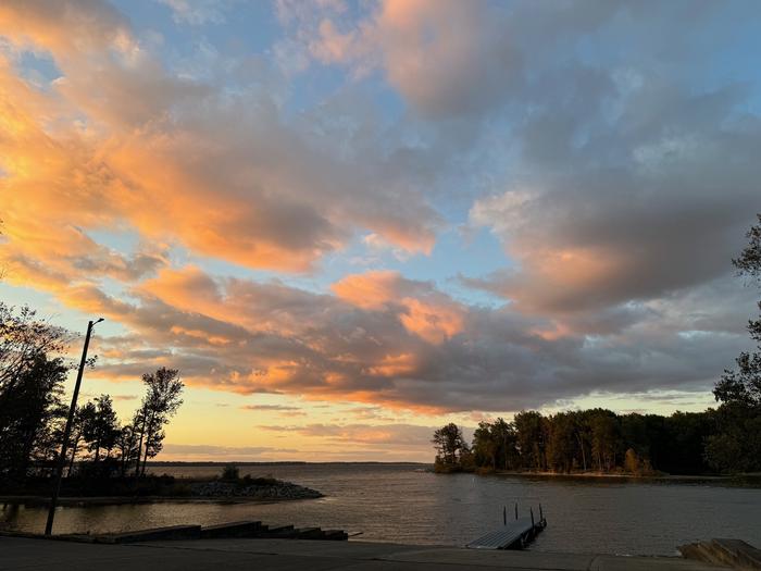 North Marcum Day Use Area — Sunset at North Marcum Boat Ramp