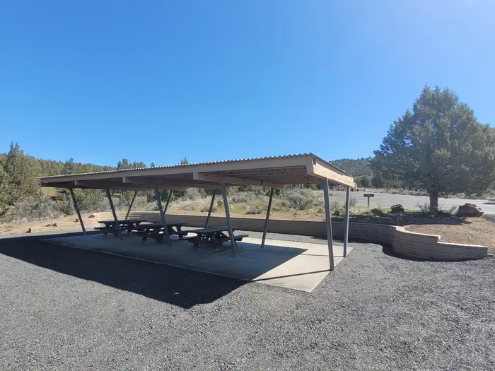 Haystack Campground (east Shore) — Group sites have four parking spaces and additional shared parking