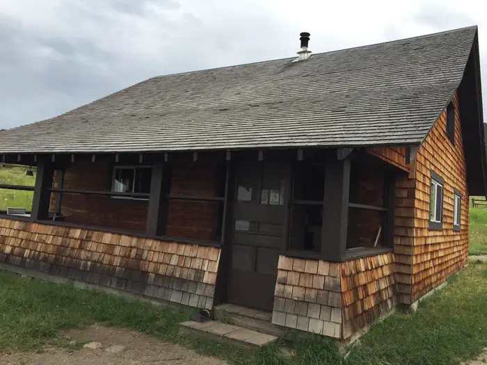 Porcupine Cabin — Back porch at Porcupine cabin