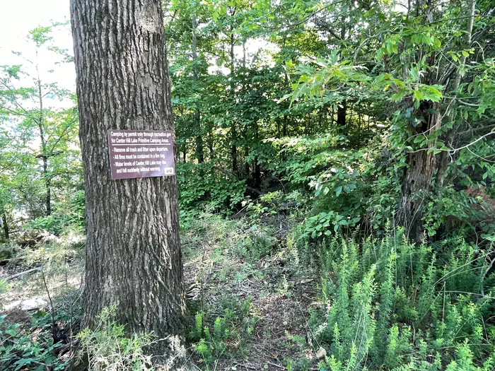 Center Hill Lake Primitive Camping Areas