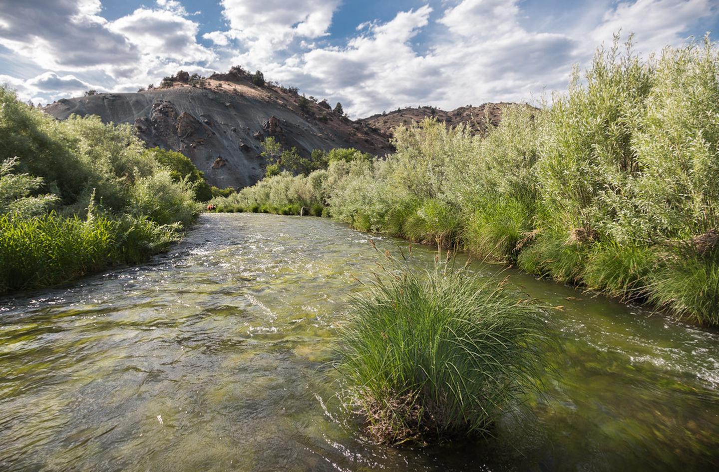 South Fork John Day River Back Country Byway — Evening view of the South Fork John Day River.