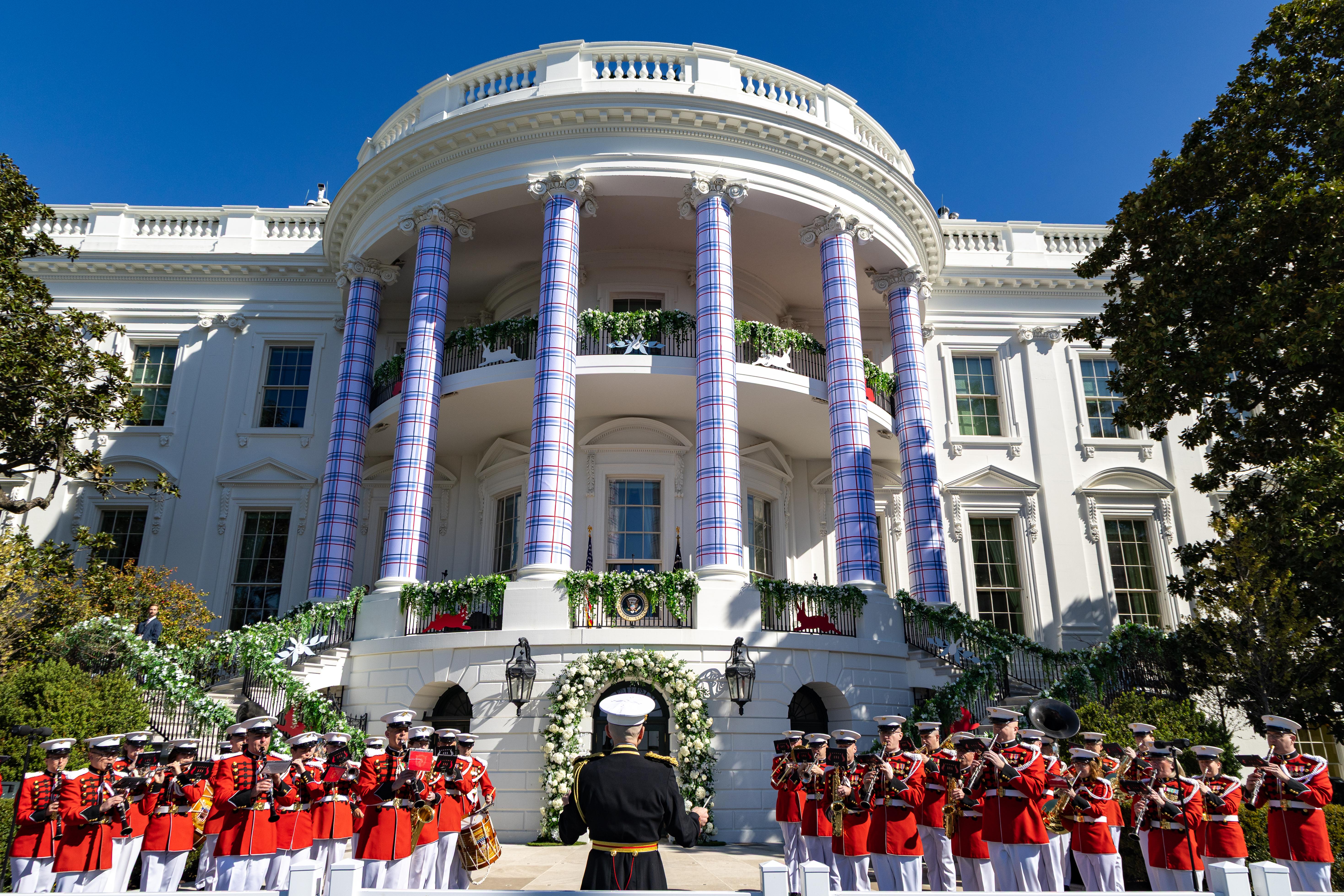 The White House and President's Park — The U.S. Marine Band performs at the 2026 White House Easter Egg Roll