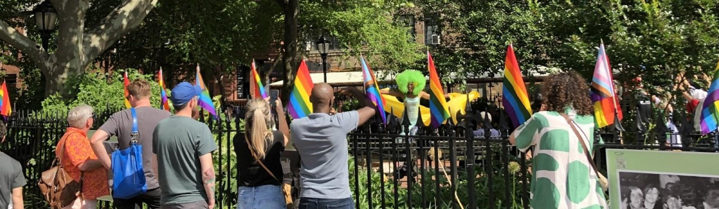 Stonewall National Monument — Tulips in Christopher Park