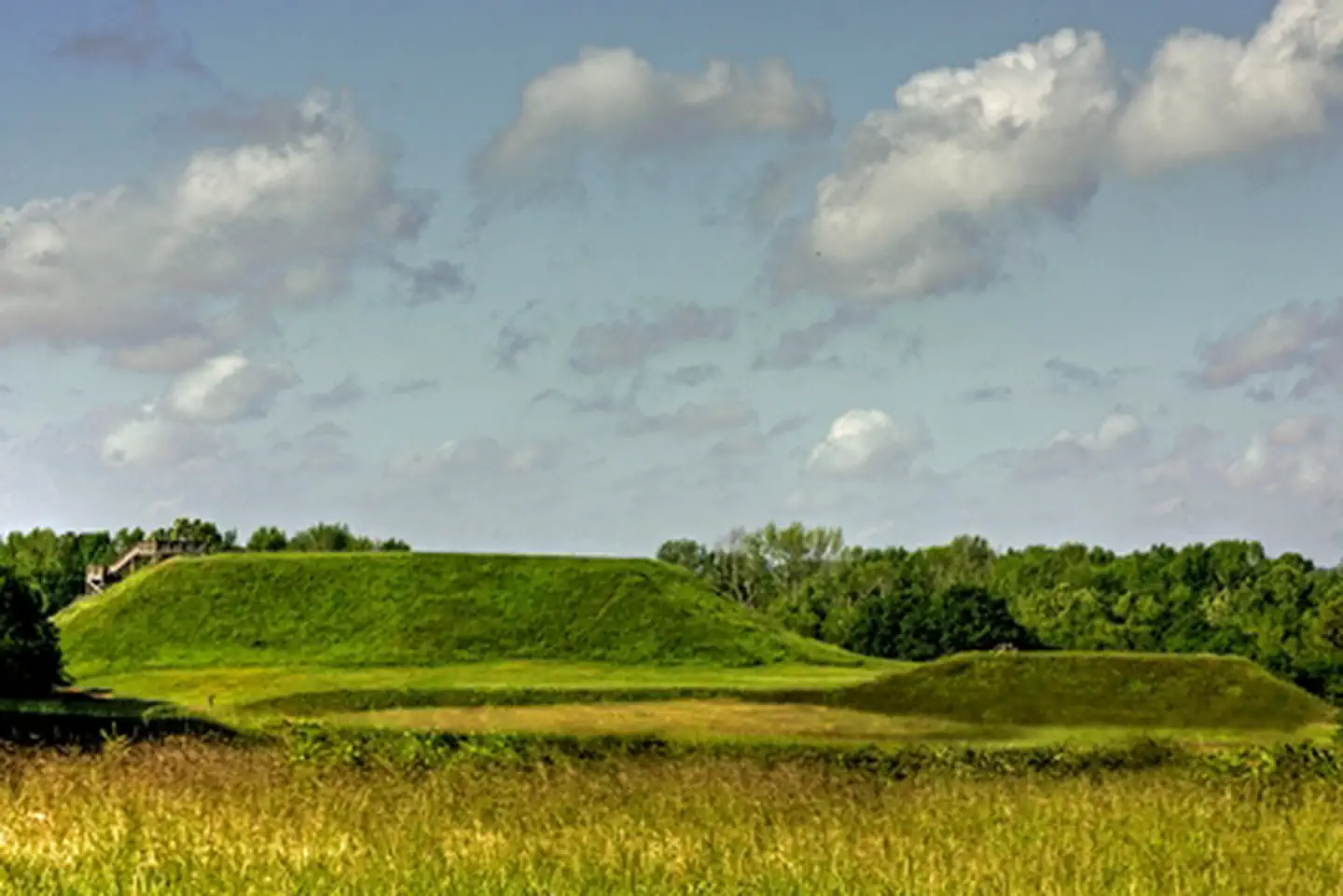 Ocmulgee Mounds National Historical Park — Great Temple and Lesser Temple Mound