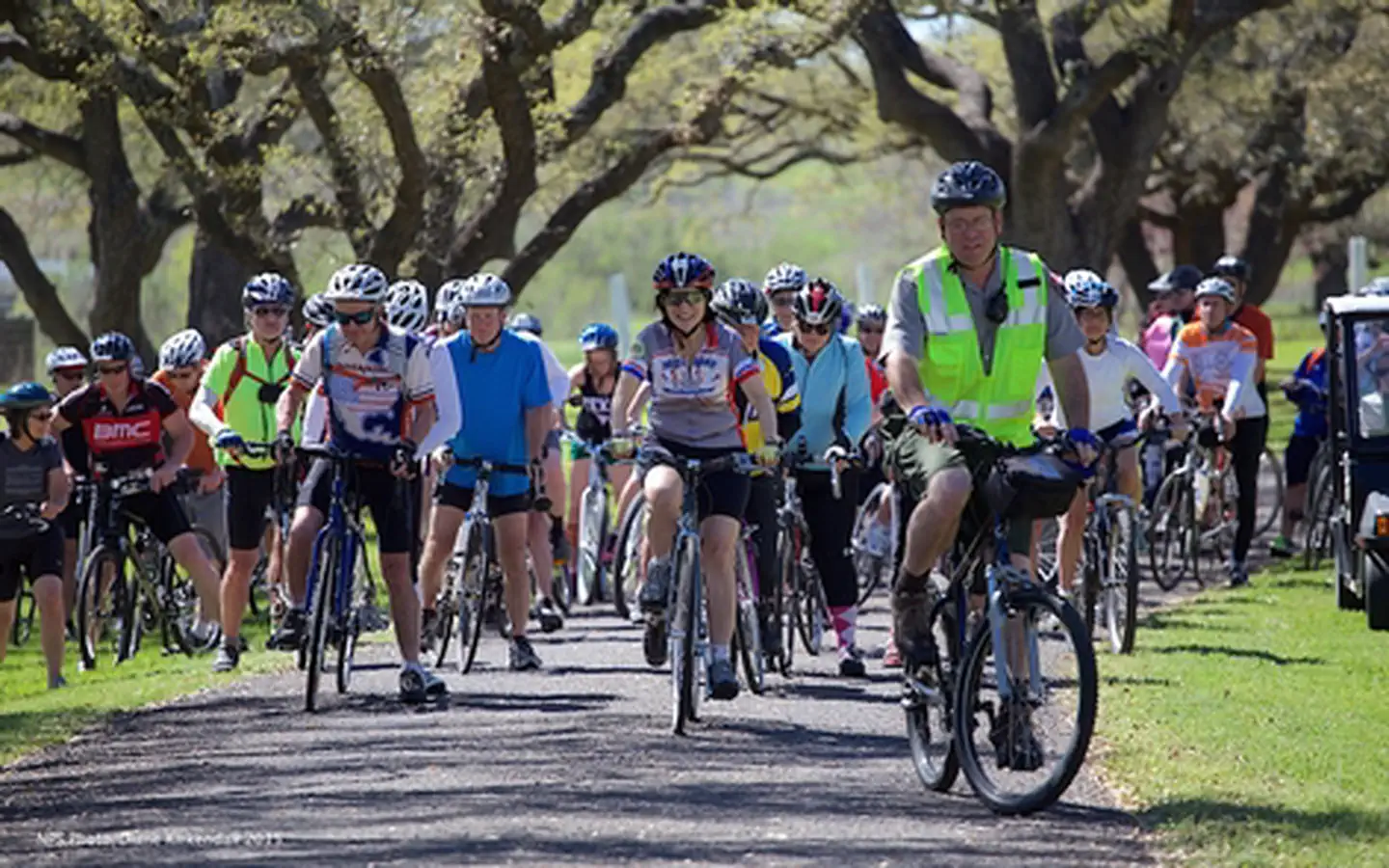 Lyndon B Johnson National Historical Park — Cyclists in the LBJ 100
