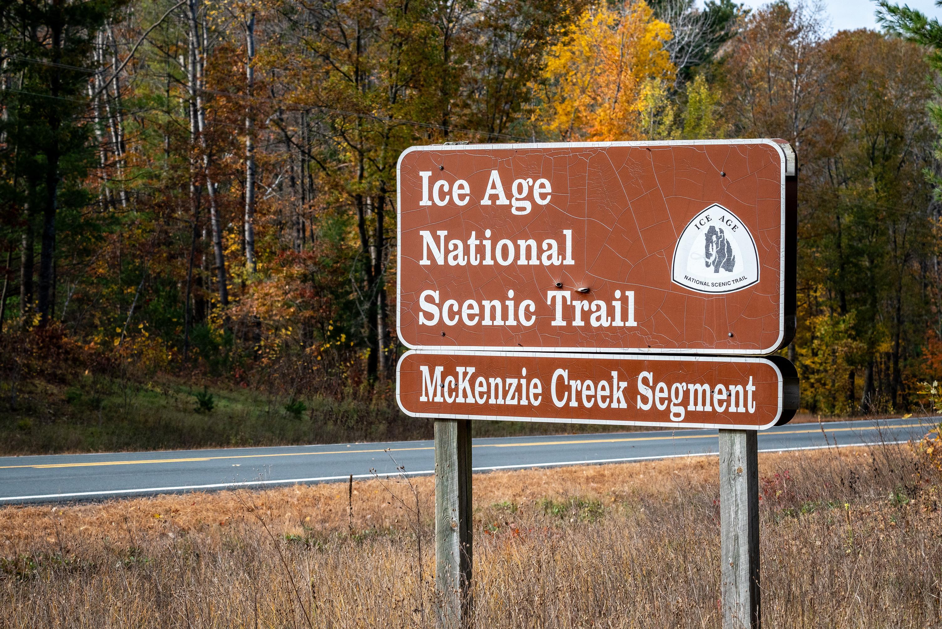 Ice Age National Scenic Trail — Ice Age National Scenic Trail Road Sign
