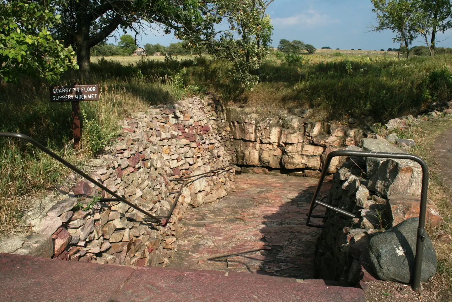 Pipestone National Monument — Interp_CircleTrail-ExhibitQuarry_08-2012