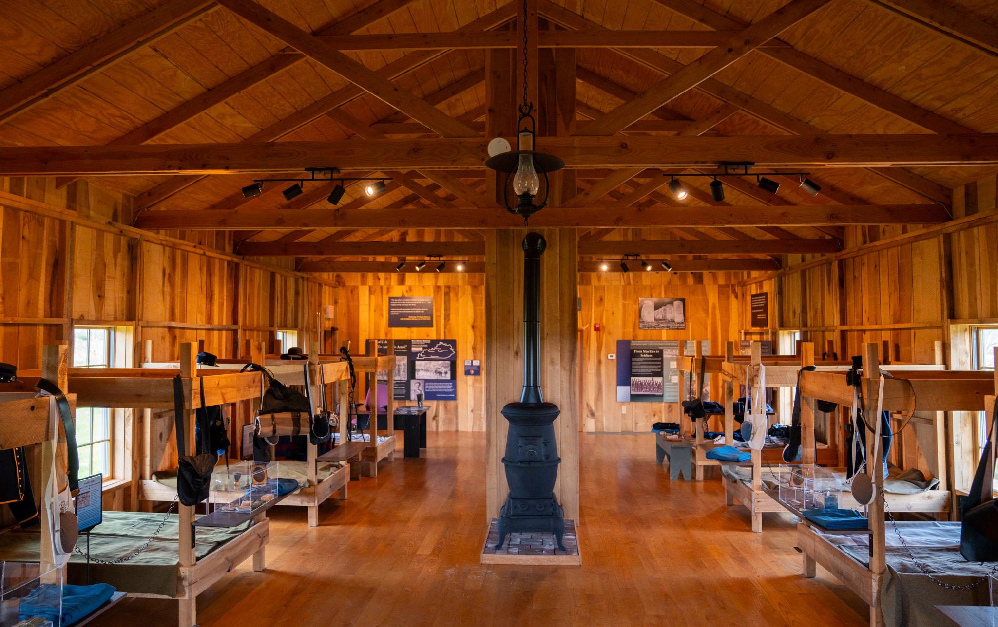 Camp Nelson National Monument — Interior of Soldiers' Barrack Building