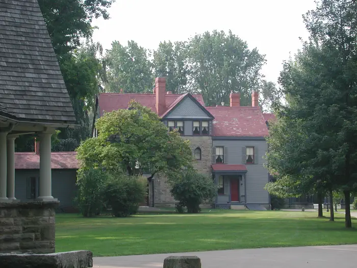 James A Garfield National Historic Site — Library addition, north side