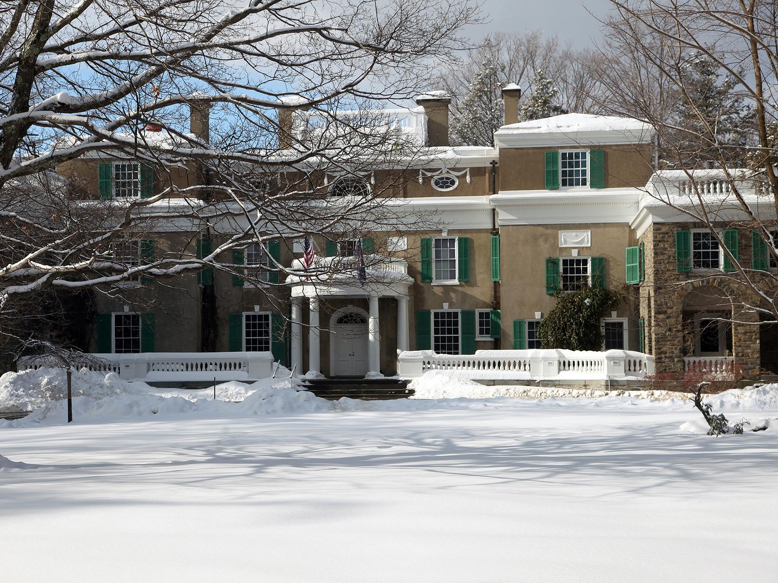 Home Of Franklin D Roosevelt National Historic Site — Springwood in the Snow