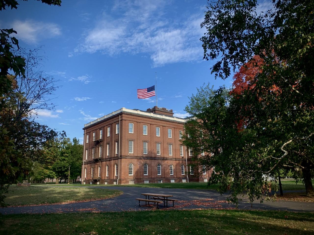 Springfield Armory National Historic Site — Springfield Main Arsenal on a Fall Day