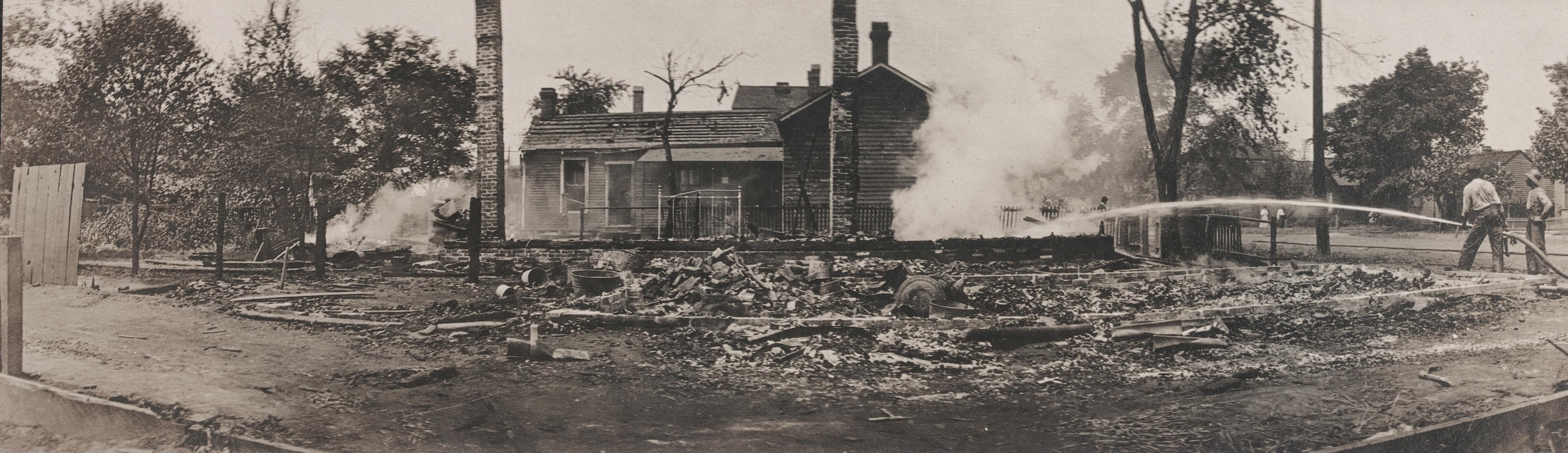 Springfield 1908 Race Riot National Monument — Destroyed Home at 9th and Madison Streets