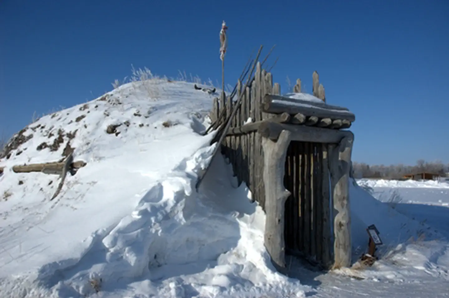 Knife River Indian Villages National Historic Site — Winter Earthlodge