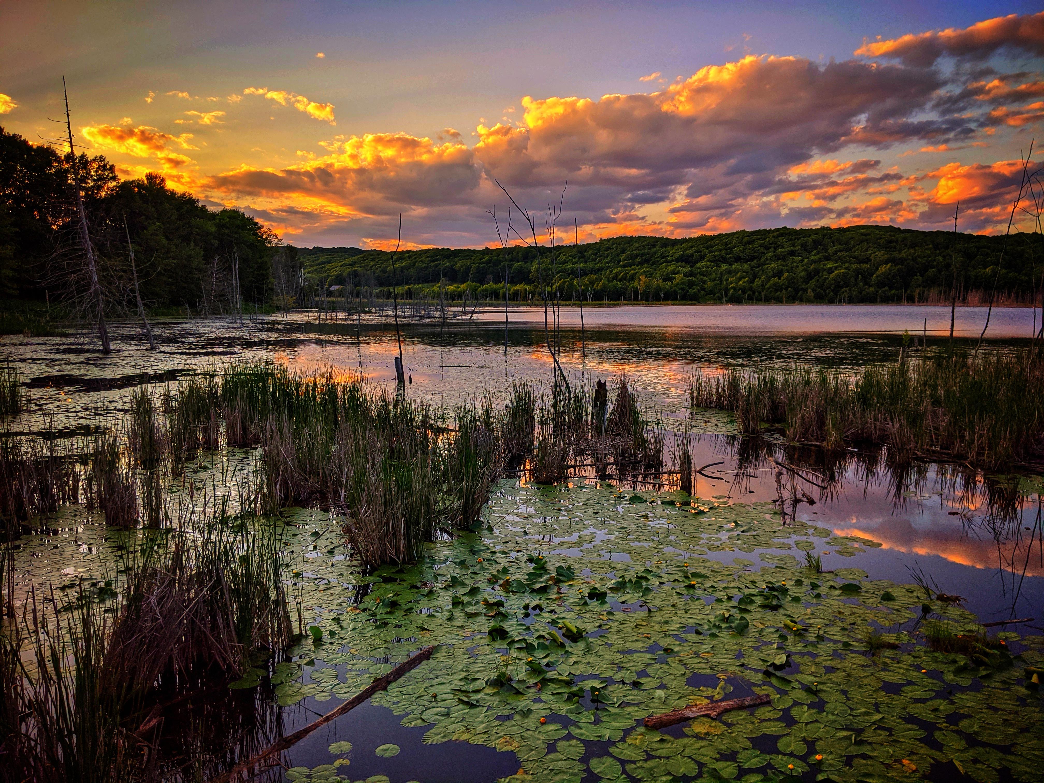 Sleeping Bear Dunes National Lakeshore — Narada Lake at Sunset