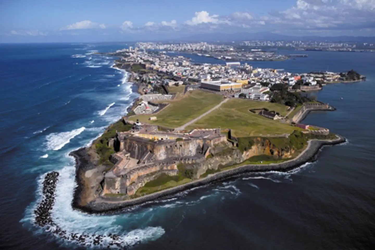 San Juan National Historic Site — Castillo San Felipe del Morro Aereal View