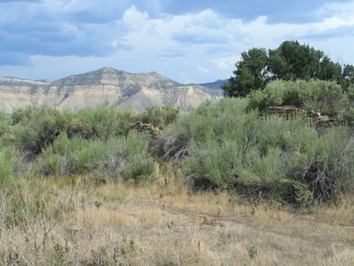 Yucca House National Monument — Walls of the Yucca House Pueblo