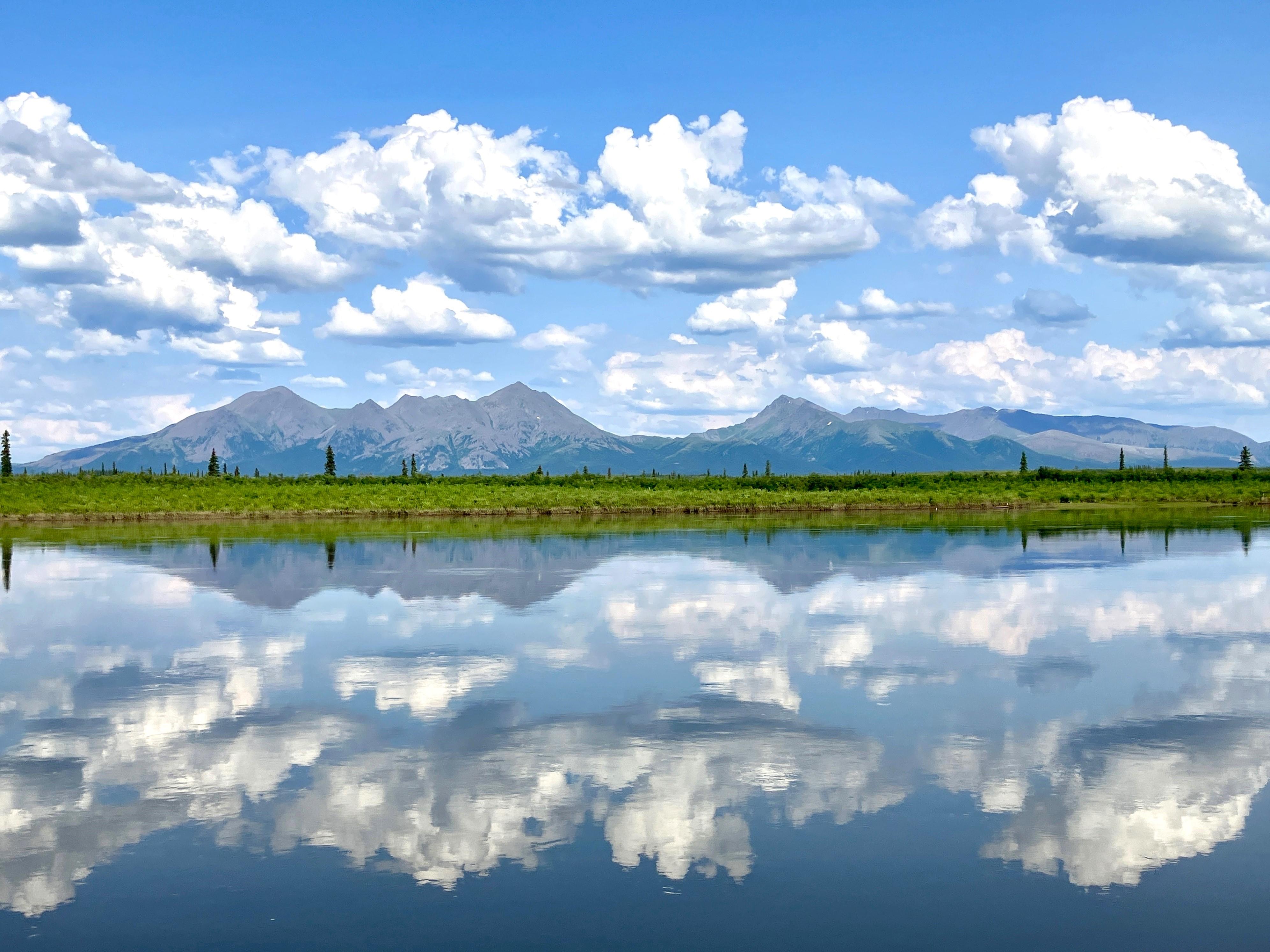 Kobuk Valley National Park — The Jade Mountains reflected in the Kobuk River