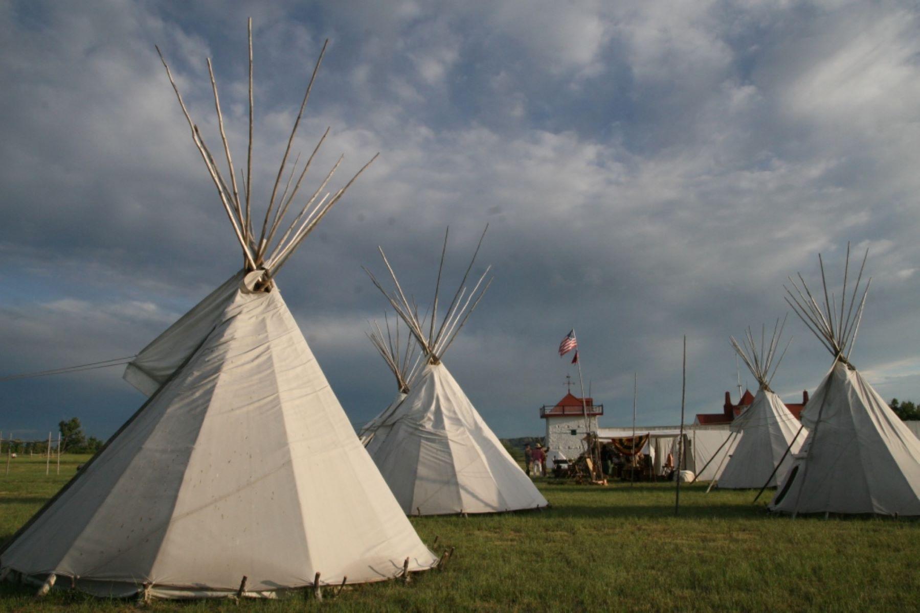 Fort Union Trading Post National Historic Site — Tipis fill the fields around at Fort Union