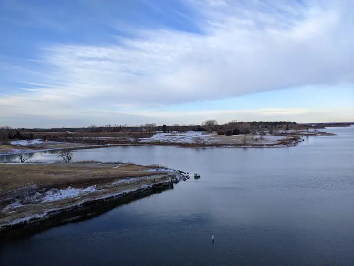 Milford Lake — Looking out towards Milford Lake in the Winter