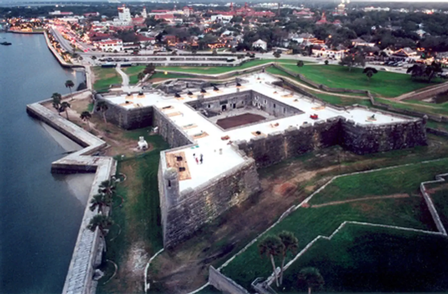 Castillo De San Marcos National Monument — Castillo de San Marcos Aerial View