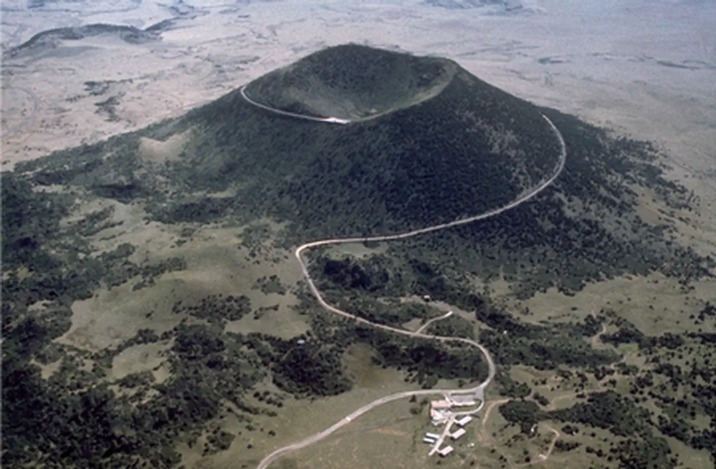 Capulin Volcano National Monument — Aerial View of Capulin Volcano