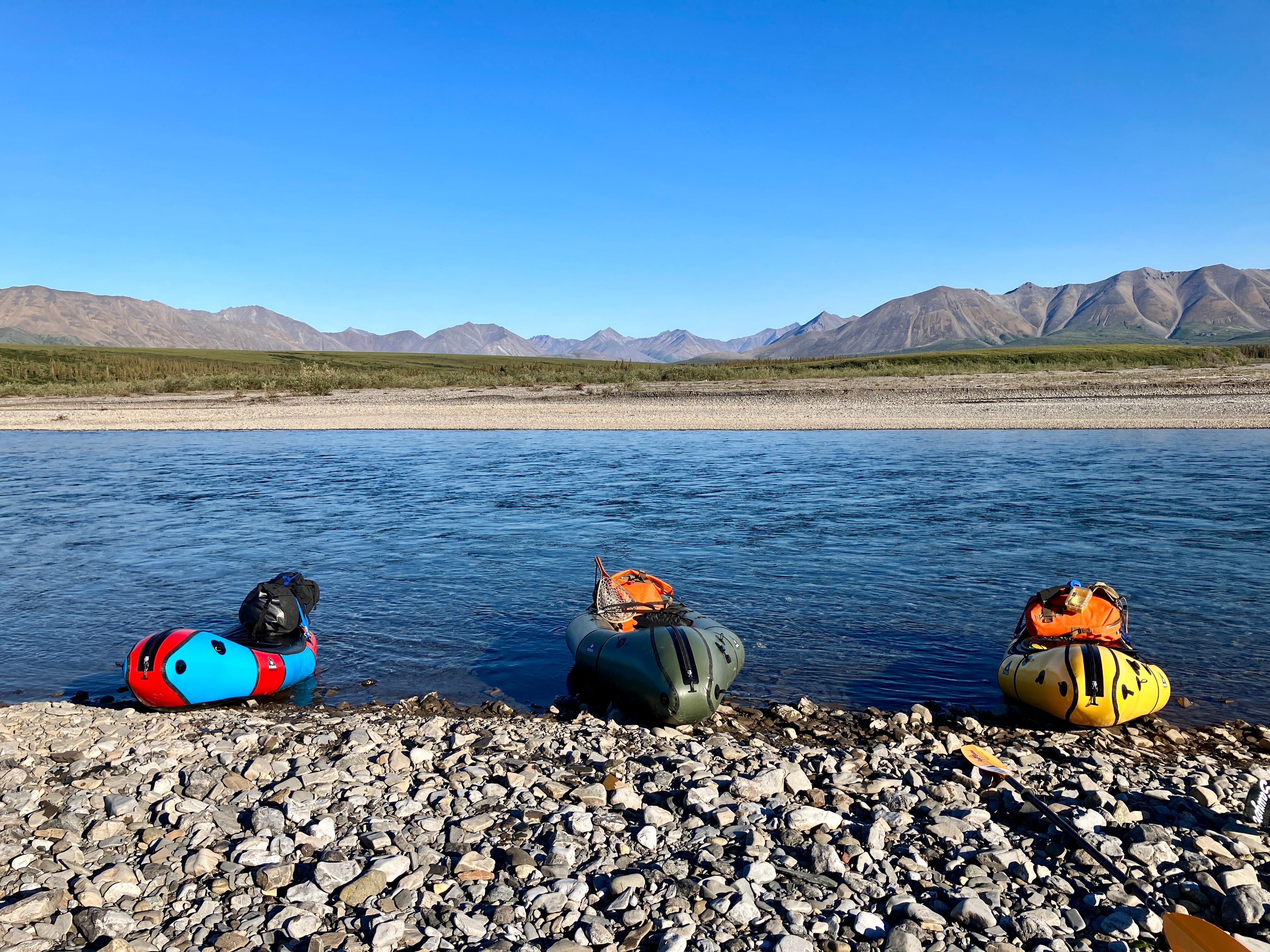 Noatak National Preserve — Three packrafts