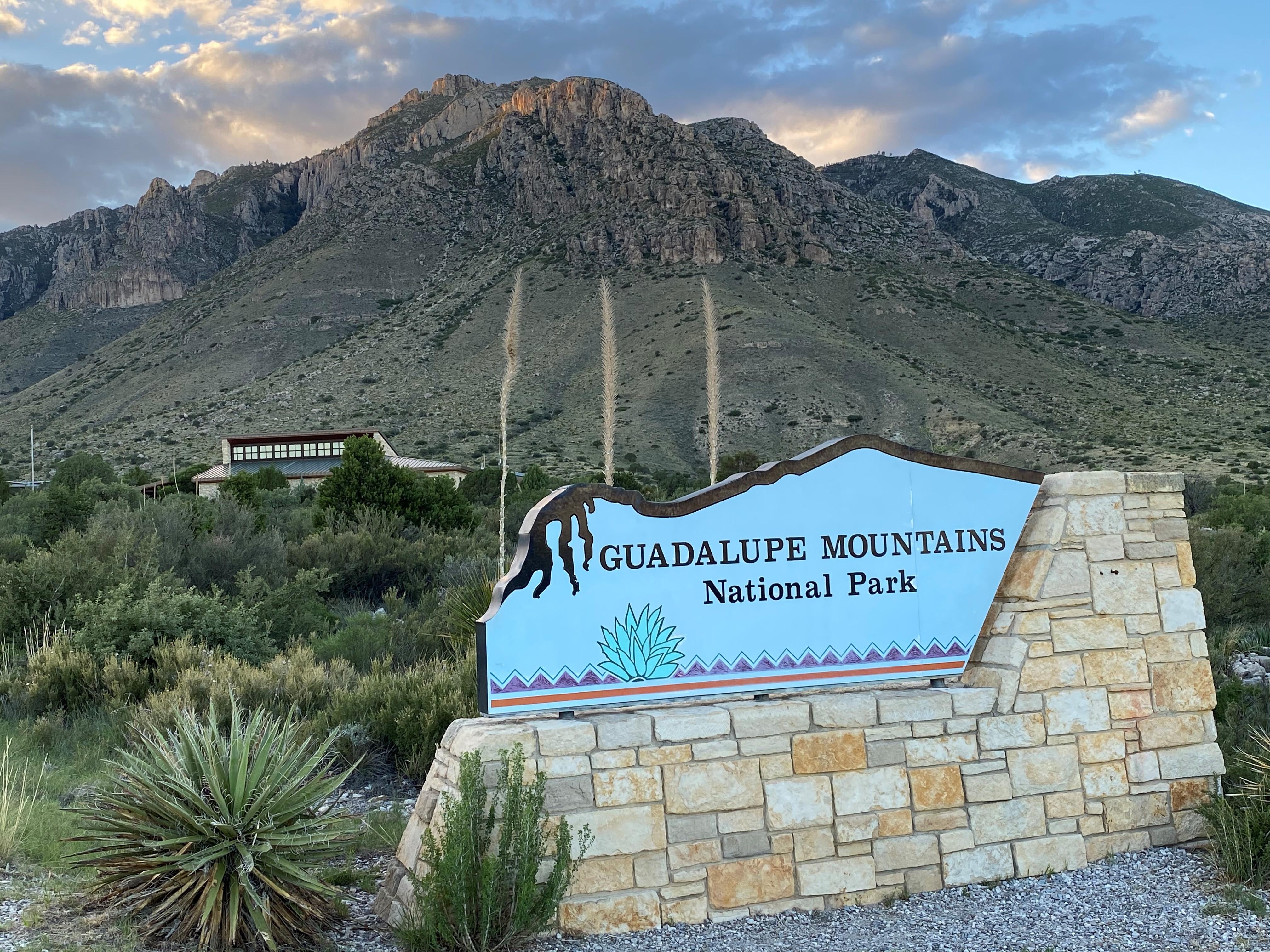 Guadalupe Mountains National Park — Entrance Sign