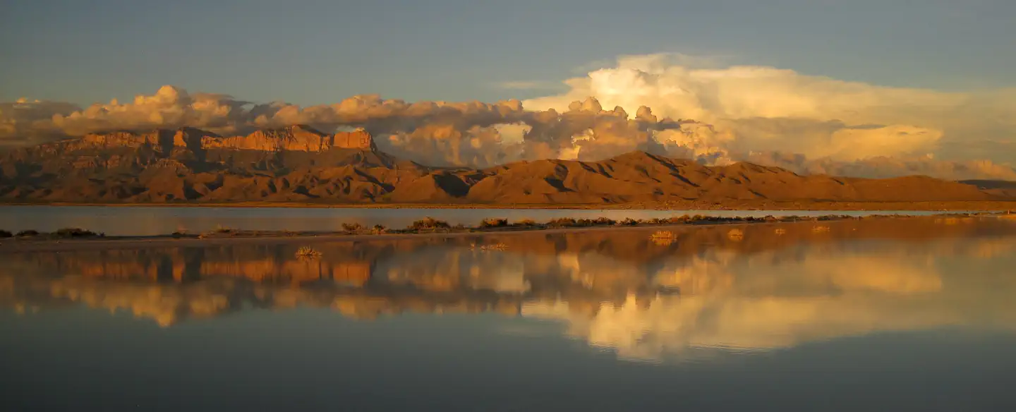 Guadalupe Mountains National Park — Flooded Salt Flats