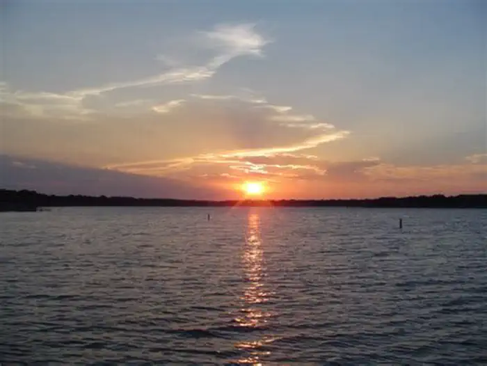 Hords Creek Lake — Sunset at the lake