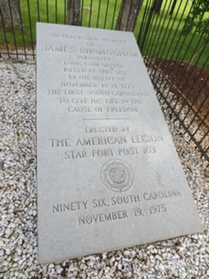 Ninety Six National Historic Site — Birmingham Monument
