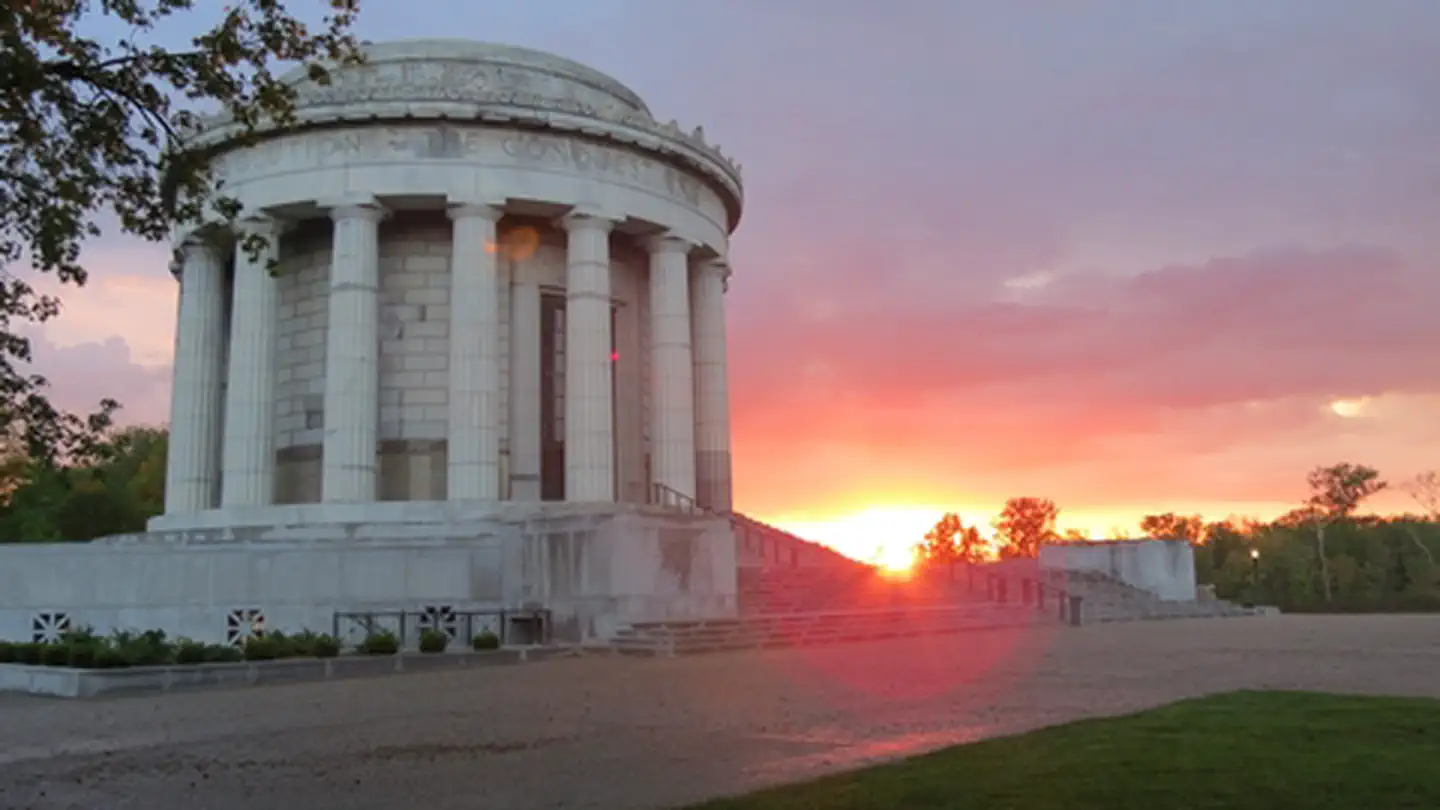 George Rogers Clark National Historical Park — Clark Memorial at Sunset