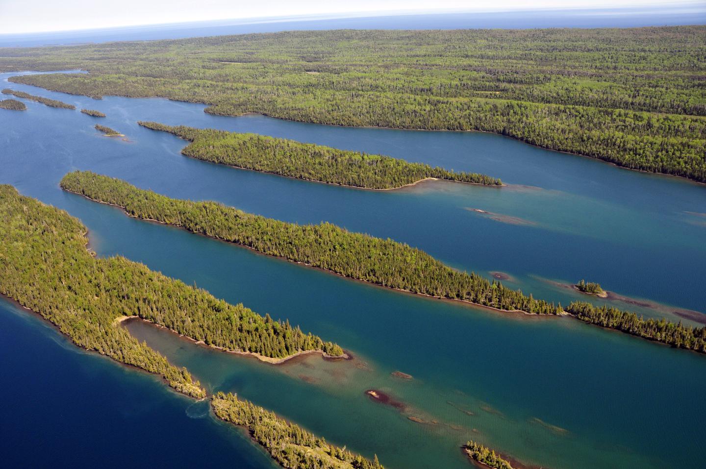 Isle Royale National Park — Aerial View of Belle Harbor