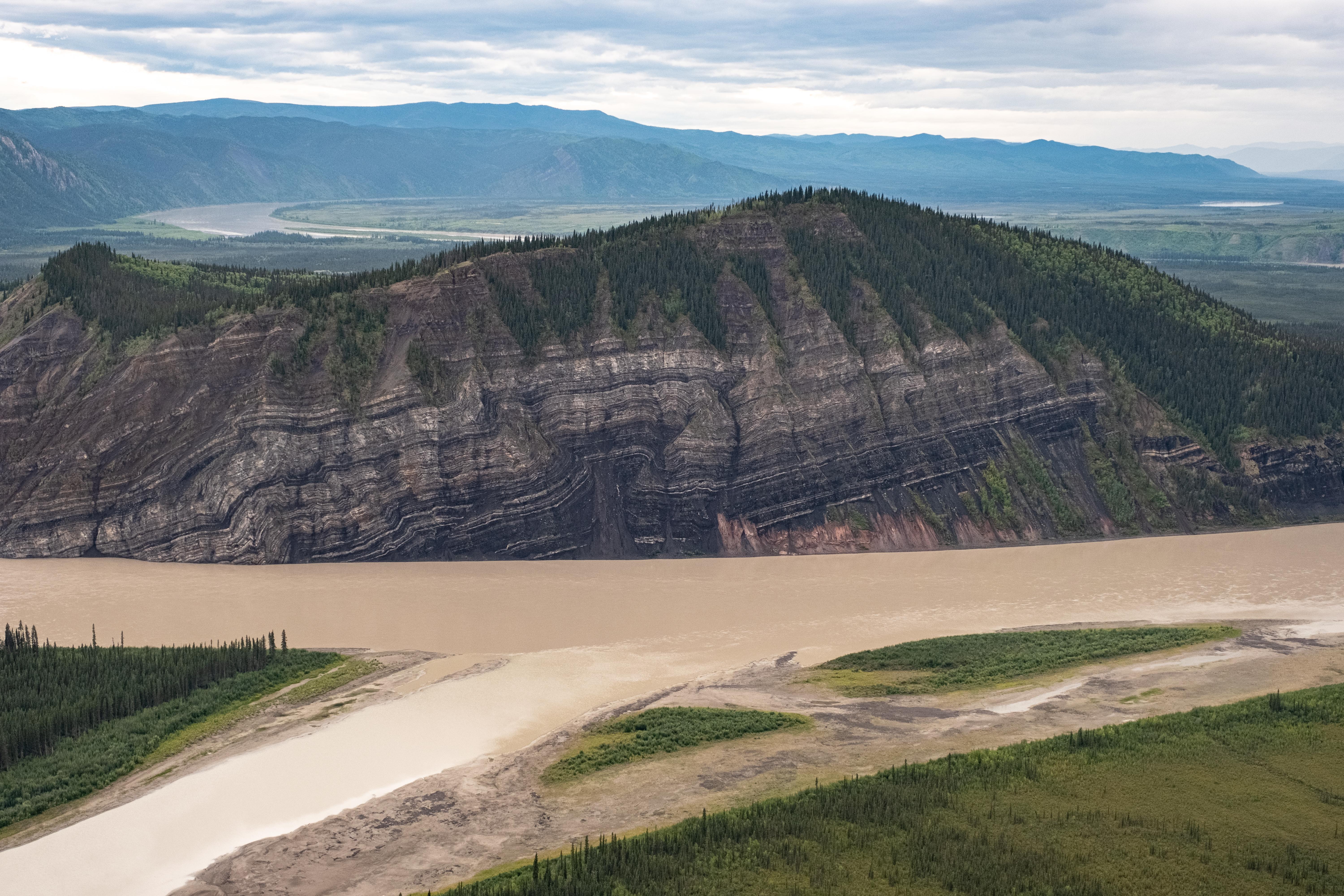 Yukon - Charley Rivers National Preserve — Calico Bluff and the Yukon River