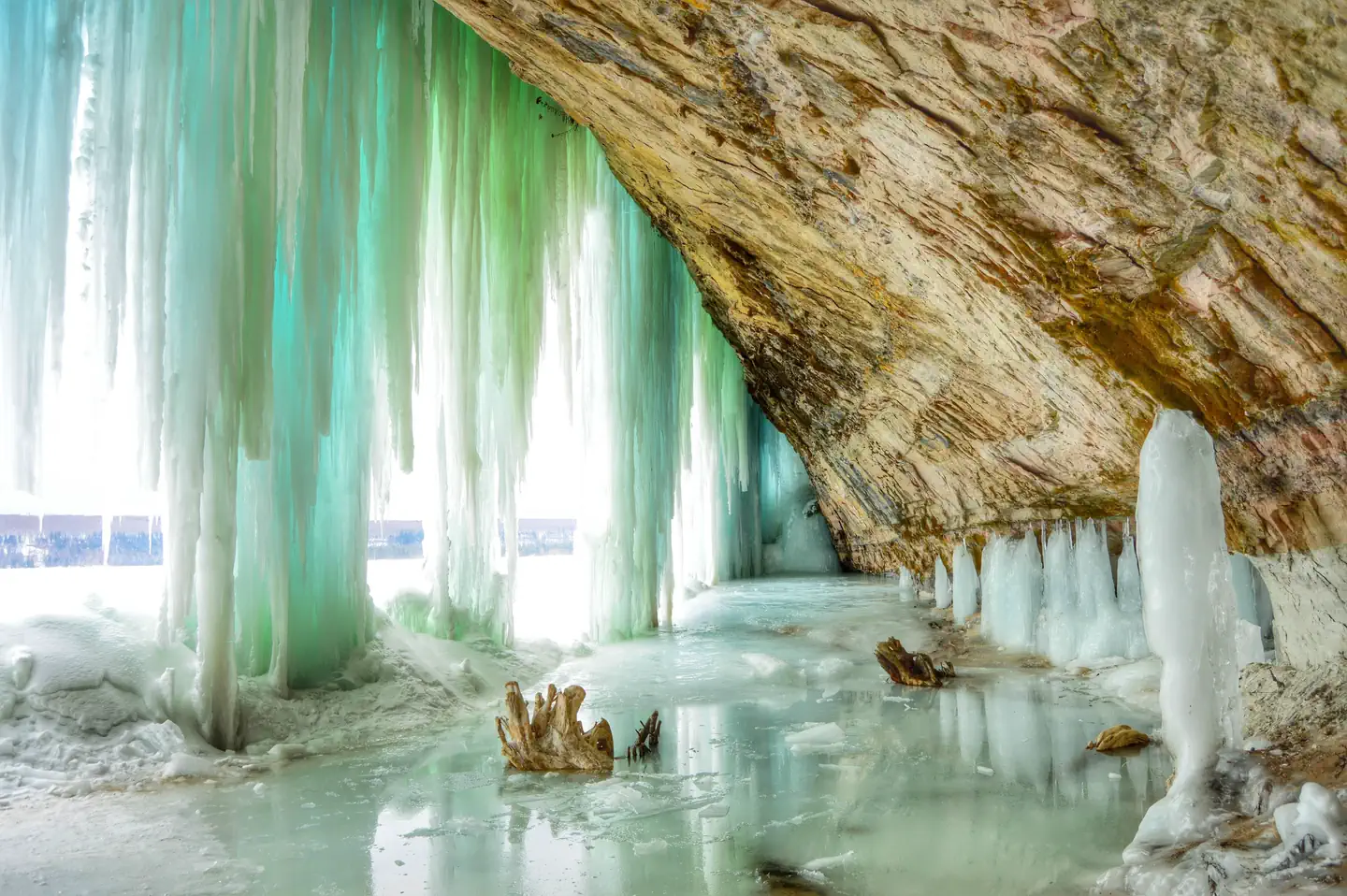 Hiawatha National Forest — Hiawatha National Forest Ice falls
