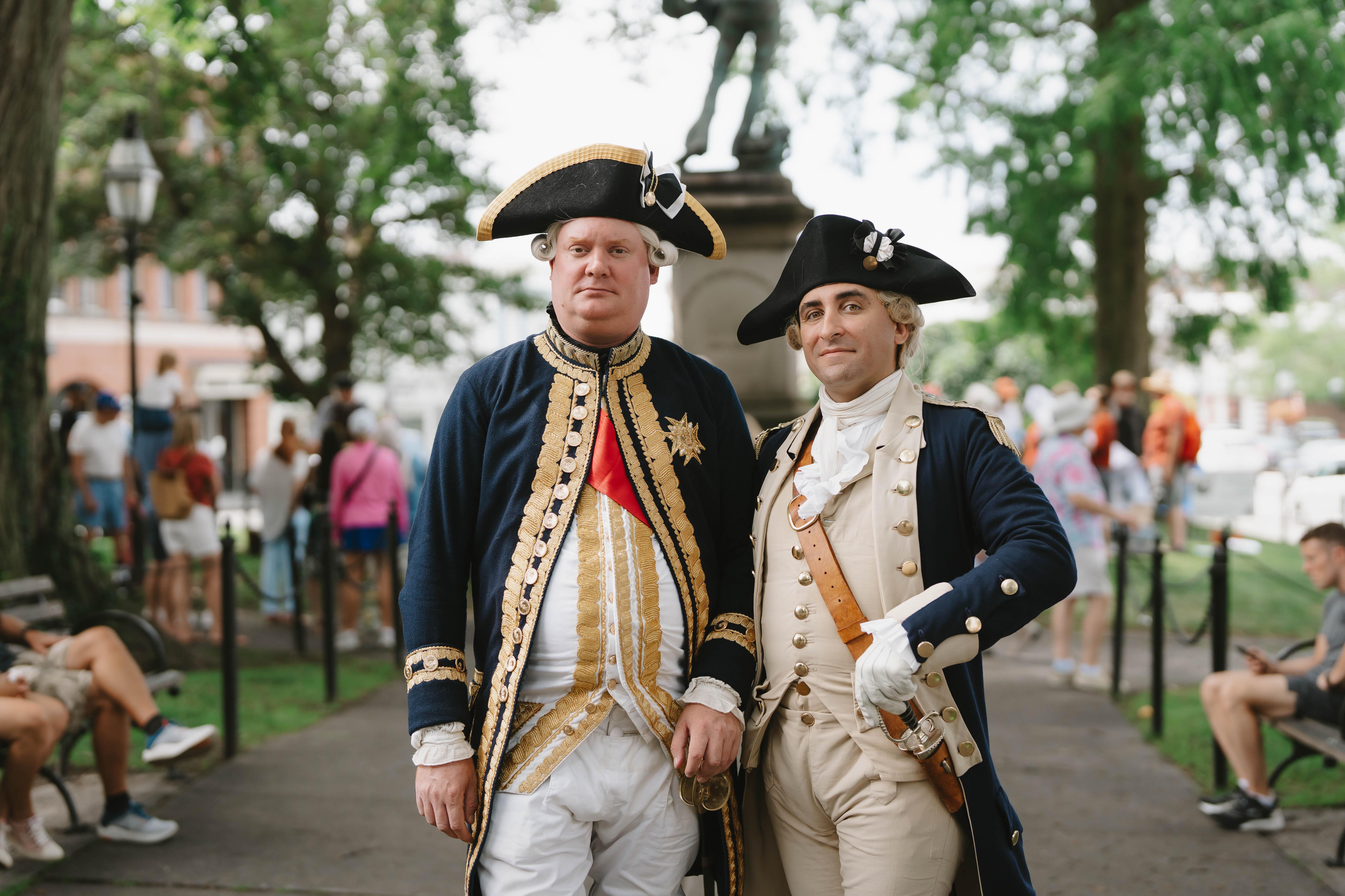 Washington-Rochambeau Revolutionary Route National Historic Trail — Reenactors at Washington Square