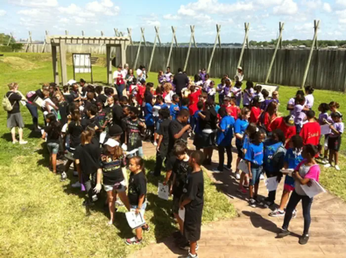 Fort Caroline National Memorial — School Children visit Fort Caroline