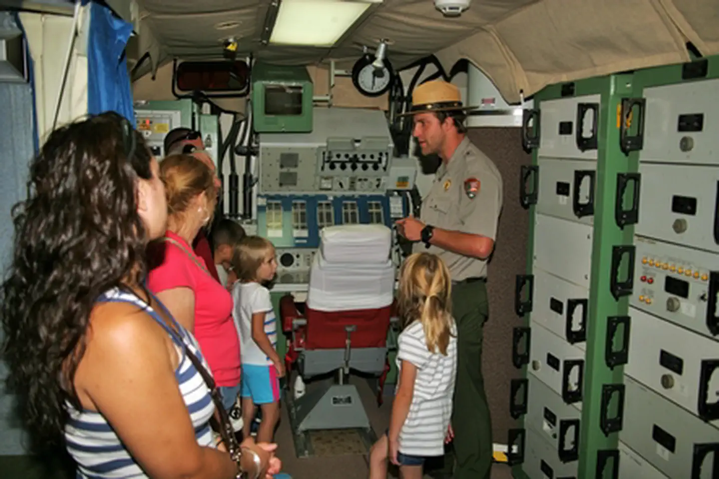 Minuteman Missile National Historic Site — Park Ranger leads a tour in the underground control center