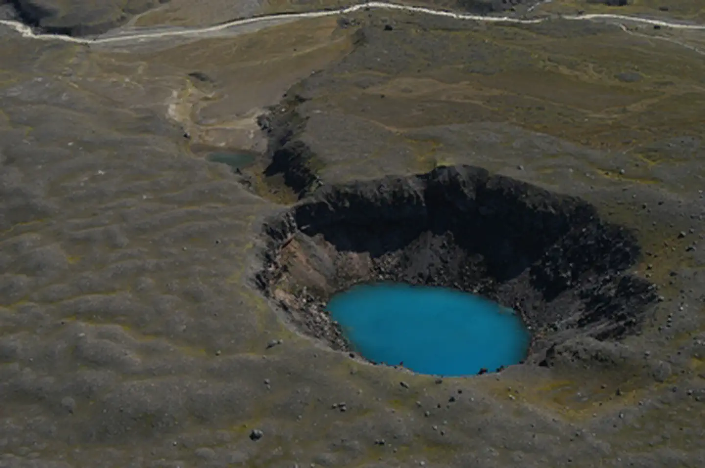 Aniakchak National Monument & Preserve — Maar Lake, Aniakchak Caldera