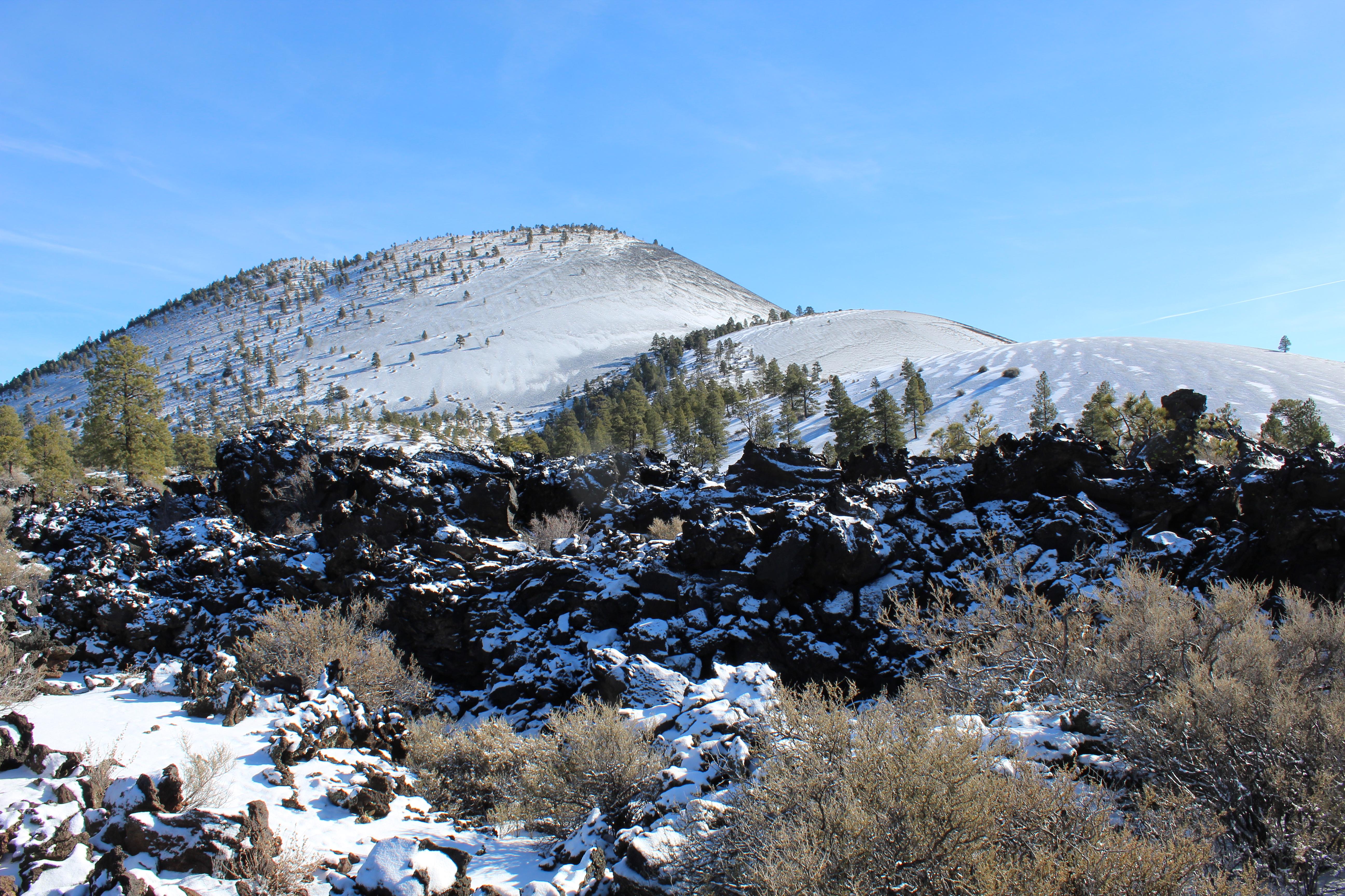 Sunset Crater Volcano National Monument — Sunset Crater in winter